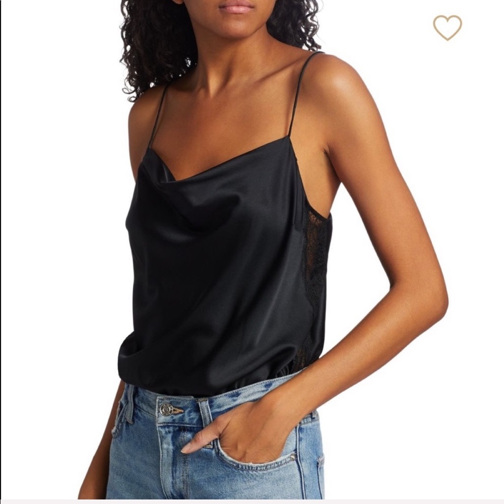NWOT CAMI NYC Auntie Cowl Neck Body Suit, L